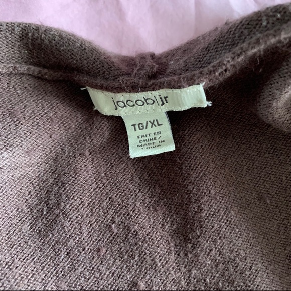 3 for $15 Jacob Jr Brown Tie Up Cardigan - Picture 9 of 10